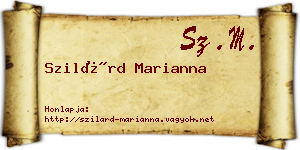 Szilárd Marianna névjegykártya